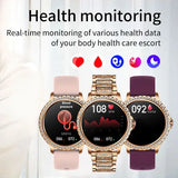 2024 New Blue Tooth Call Woman Smart Watch Man Sports Fitness Bracelet Waterproof Body Temperature Smartwatch For Android IOS