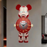 Creative Wall Clock Cartoon Fashion Wall Clocks Living Room Silent Art Clock Simple Modern Watch Wall Reloj Home Decoration Bear